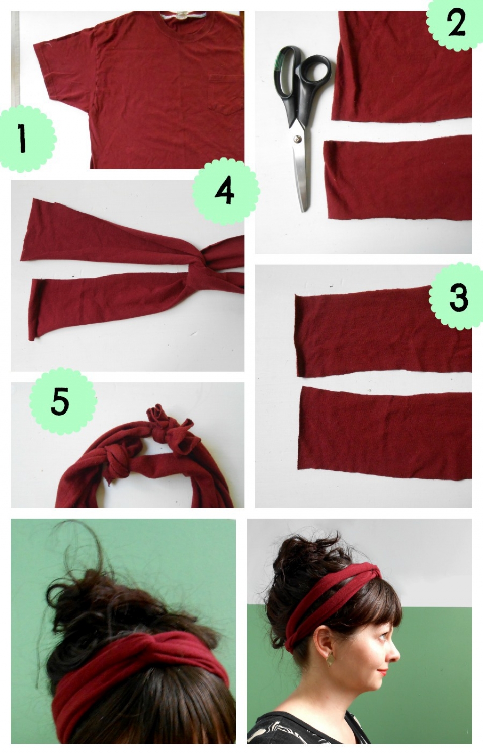 DIY Hair Scarf / Band 
