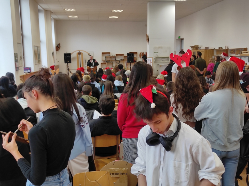 Upcycled school Christmas party 