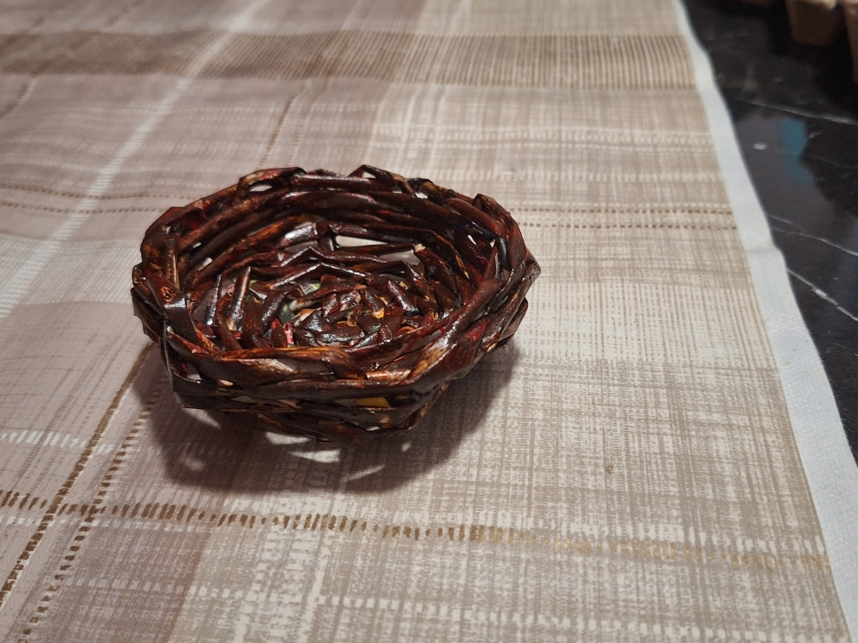Basket from old brochures!